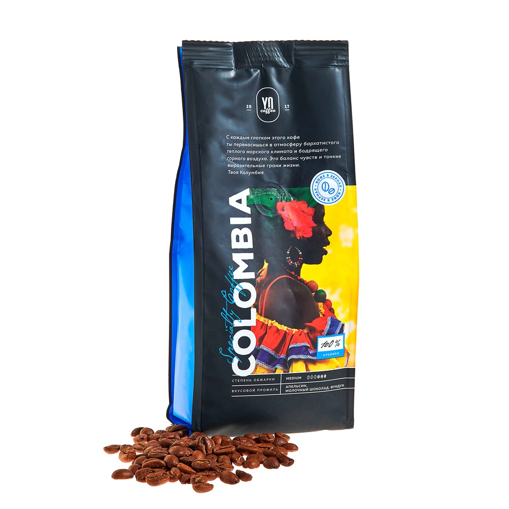 Кофе в зернах COLOMBIA YO Coffee - Официальный интернет-магазин NL  International