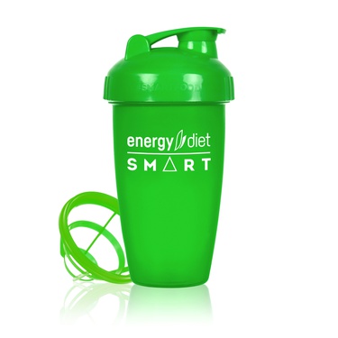 Green shaker cup with flip cap