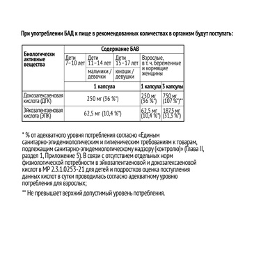 Omega-3 DHA — Омега-3 ДГК