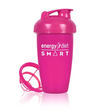 Pink shaker cup with flip cap