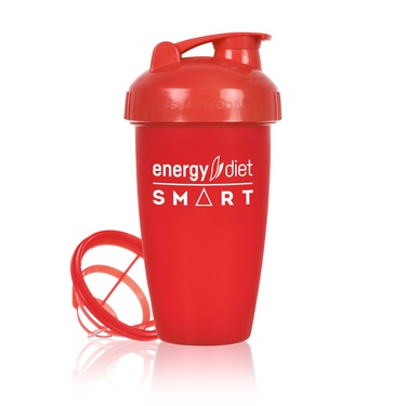 Red shaker cup with flip cap